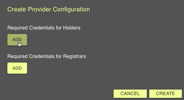 Provider configuration step 2