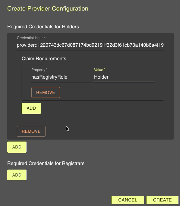 Provider configuration step 3